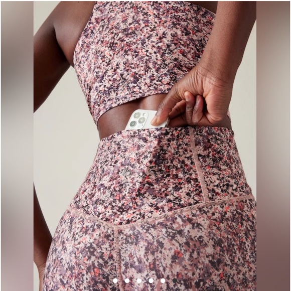 NWOT Athleta Elation 7/8 Tight In Paint Texture Sunset Size Small - Picture 4 of 7